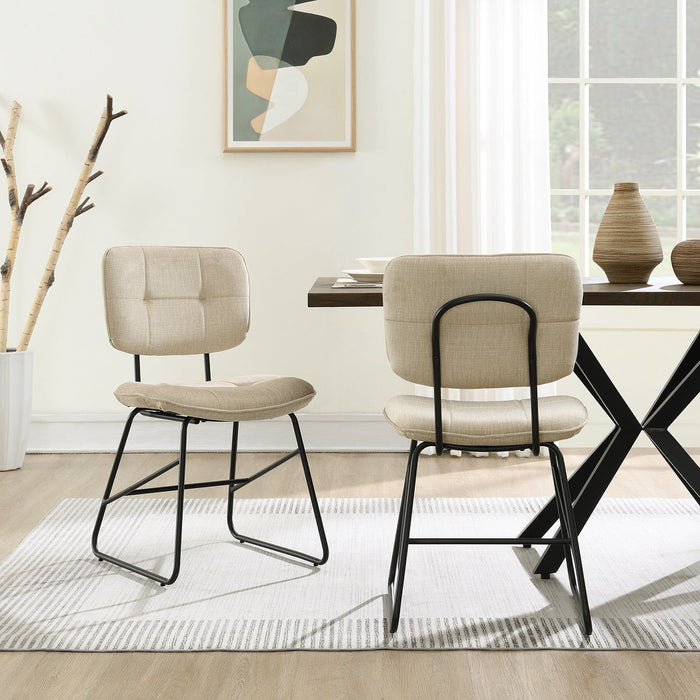 Eetkamerstoel Didier Velours Stone Set van 2