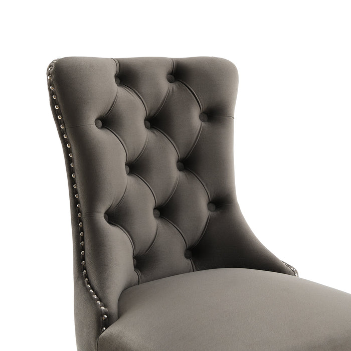 Eetkamerstoel Bains Velours Taupe Set van 2