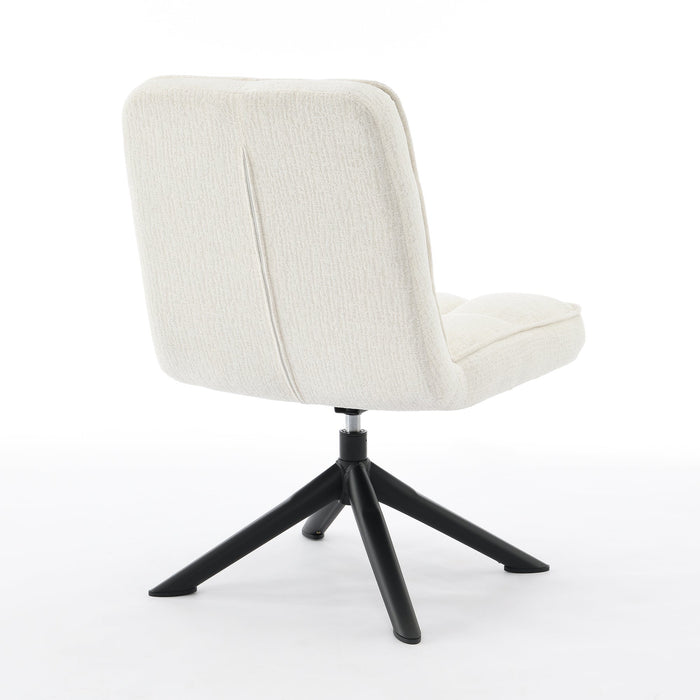 Fauteuil Luchon Japandi Creme Draaibaar