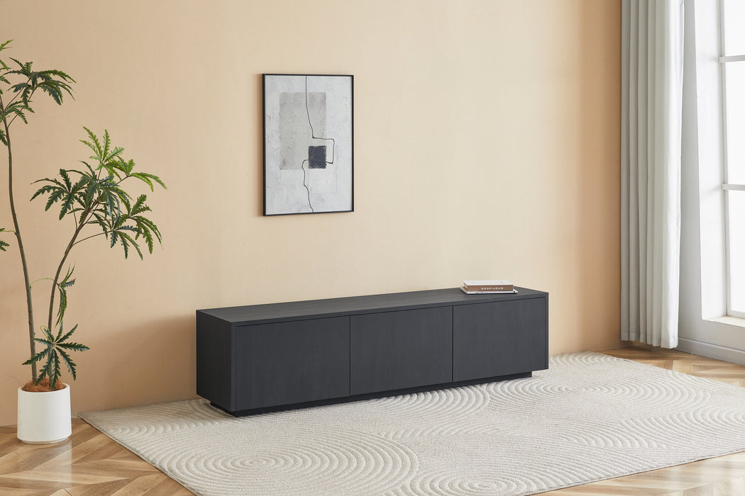 Meuble TV LAMOR Japandi Noir 180CM