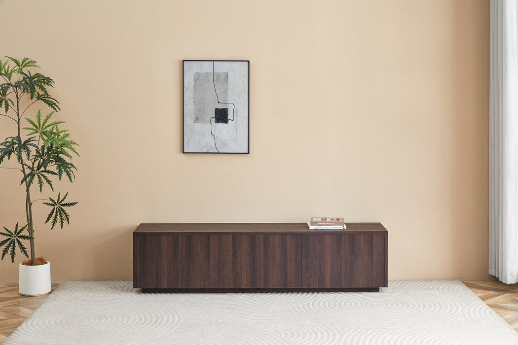 Meuble TV LAMOR Japandi Noyer 180CM