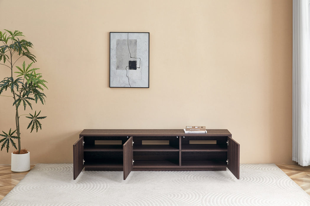 Meuble TV LAMOR Japandi Noyer 180CM