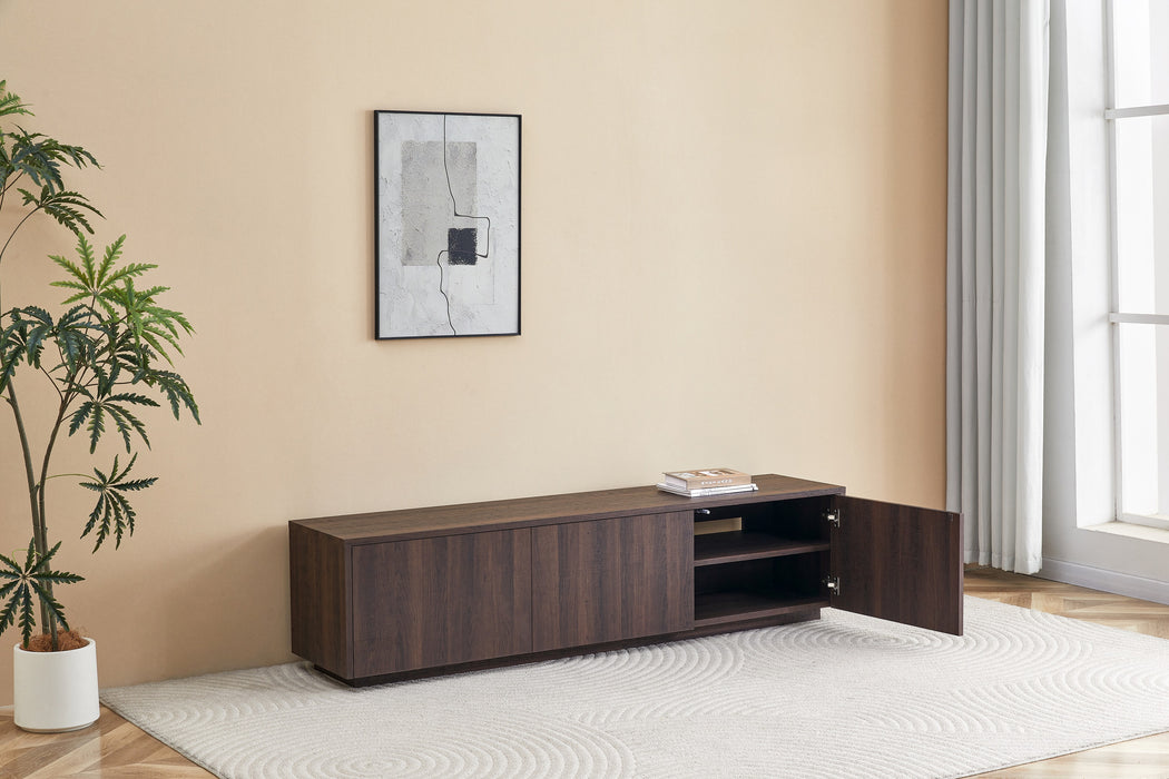 Meuble TV LAMOR Japandi Noyer 180CM