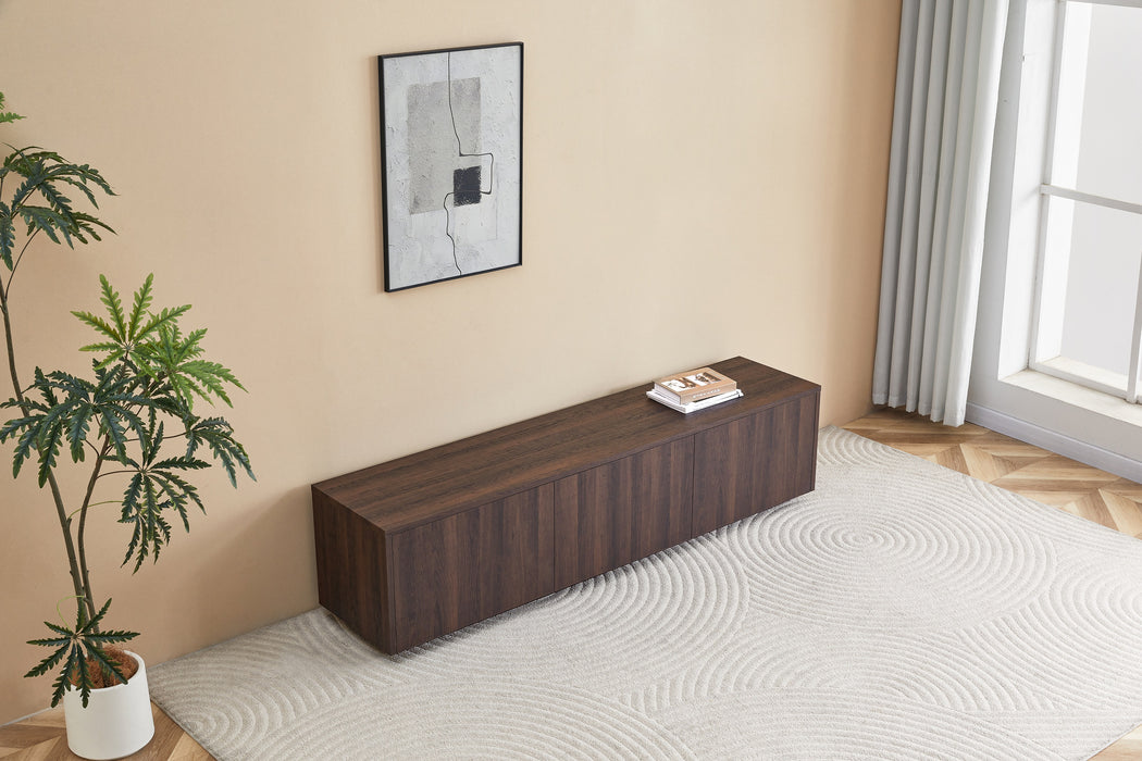 Meuble TV LAMOR Japandi Noyer 180CM