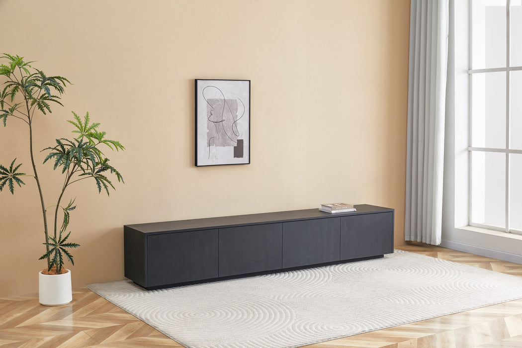 Meuble TV LAMOR Japandi Noir 240CM