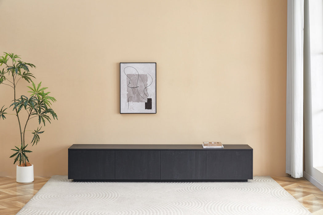 Meuble TV LAMOR Japandi Noir 240CM