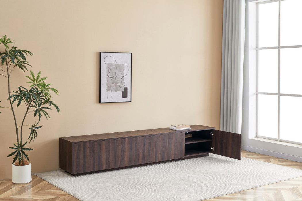 Meuble TV LAMOR Japandi Noyer 240CM