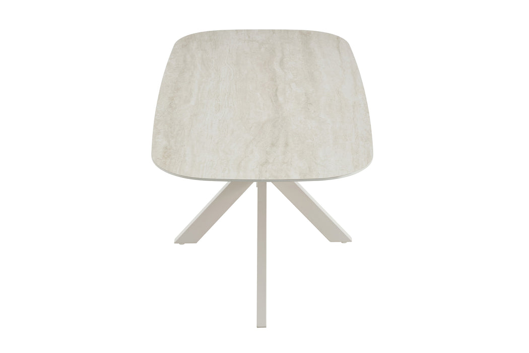 Eettafel VABRE Keramiek Creme 180 cm