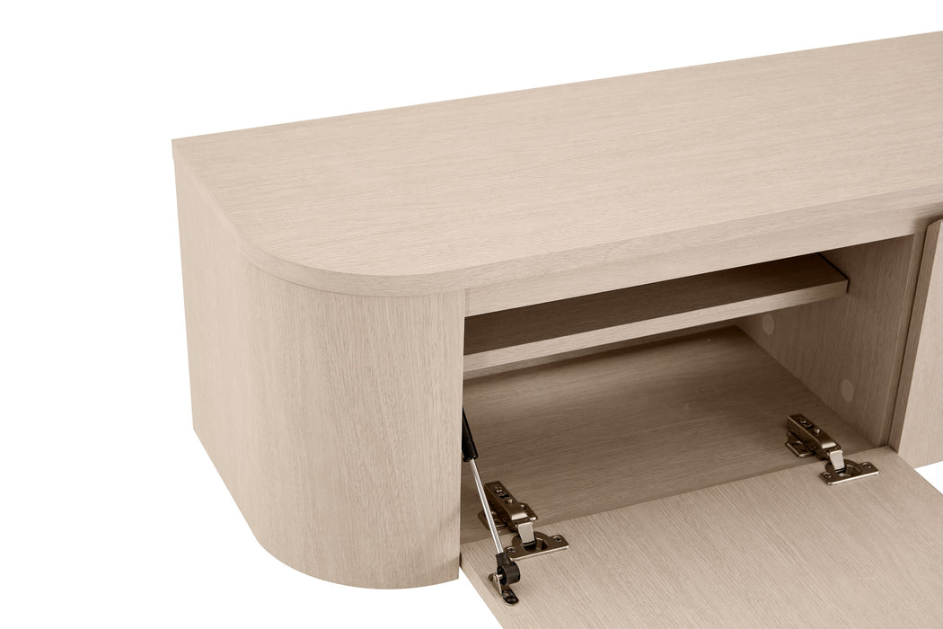 Japandi Zwevend TV-meubel SAUVERN Taupe 180CM