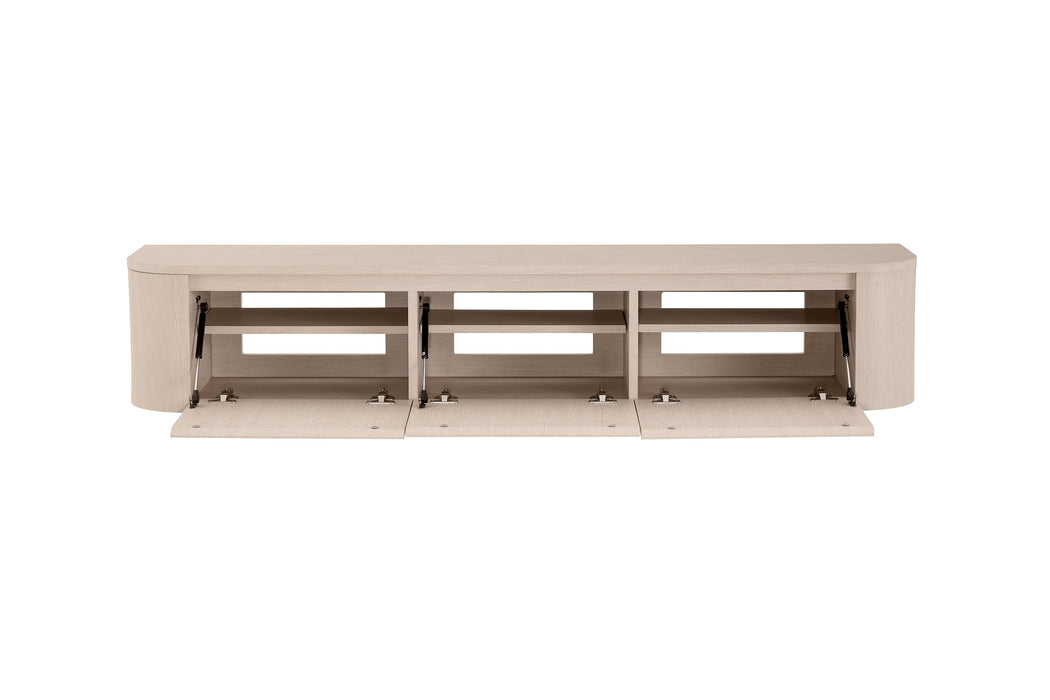 Japandi Zwevend TV-meubel SAUVERN Taupe 180CM