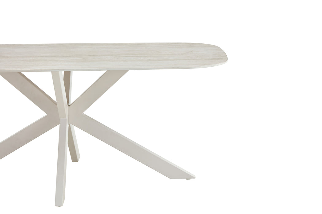 Eettafel VABRE Keramiek Creme 180 cm
