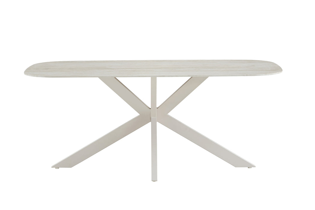 Eettafel VABRE Keramiek Creme 180 cm
