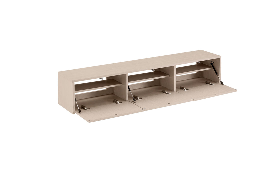 Meuble TV Suspendu VIEUX Taupe 180 CM
