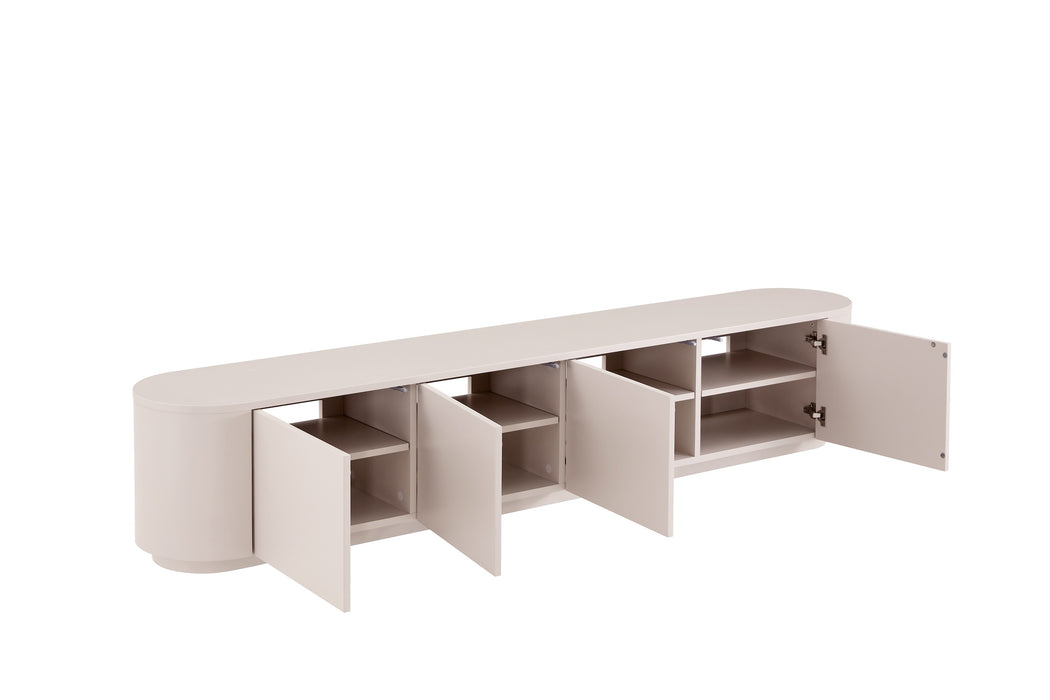 TV-meubel CERNY Japandi Ivoor 240CM