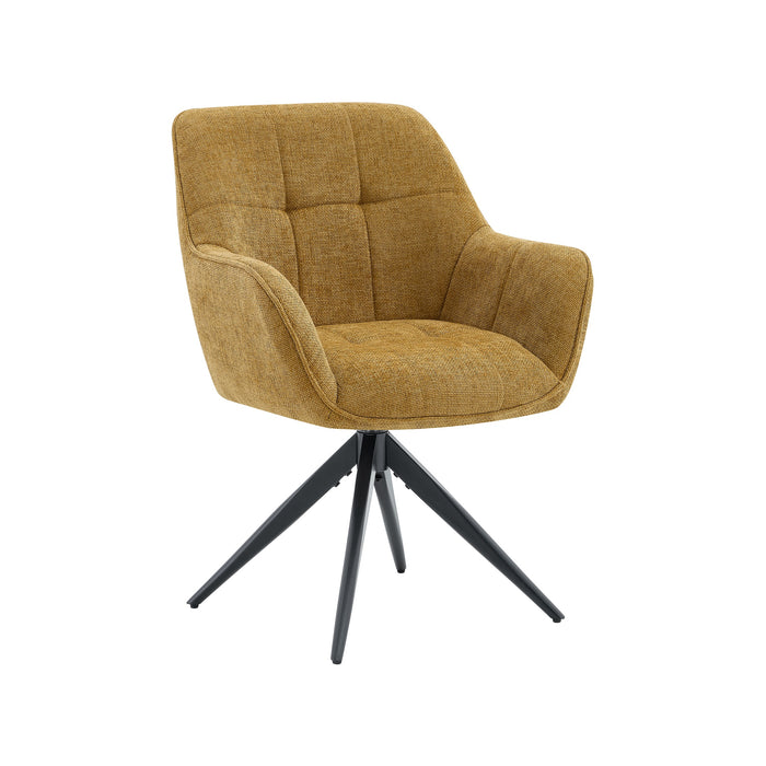 Eetkamerstoel Niort Linnen Okergeel