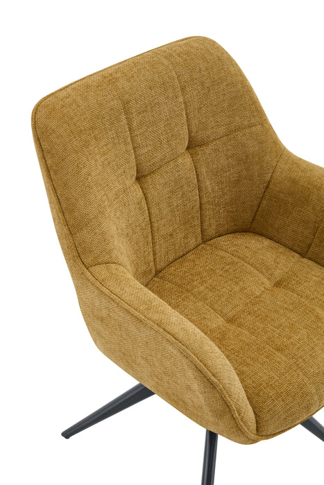 Eetkamerstoel Niort Linnen Okergeel