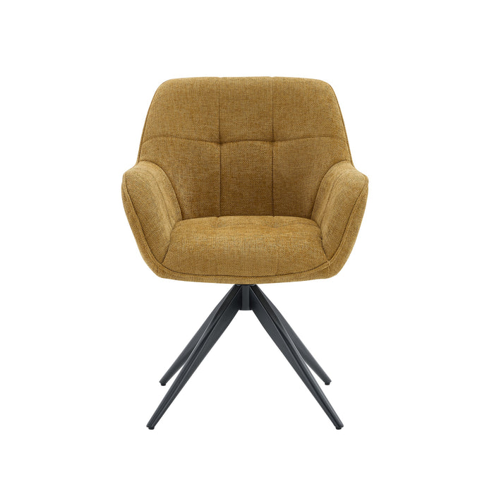 Eetkamerstoel Niort Linnen Okergeel