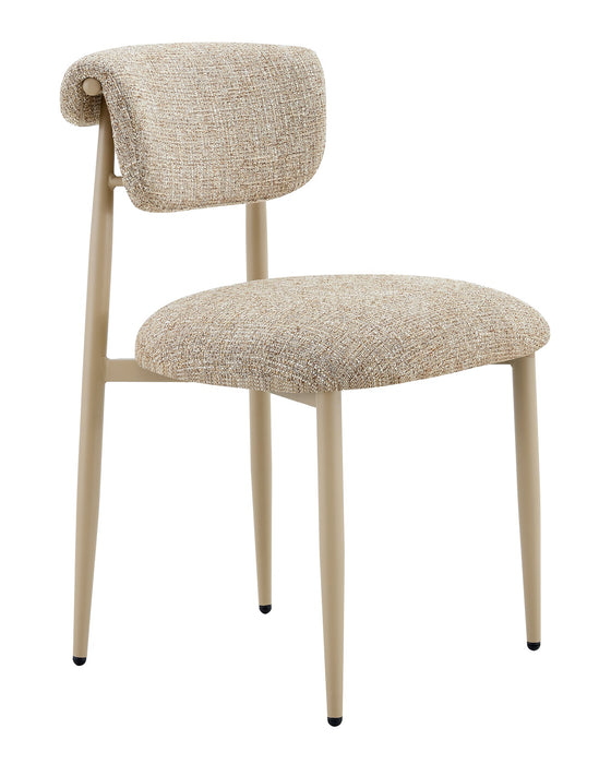 Chaise de salle à manger Japandi PERE Taupe Ivoire
