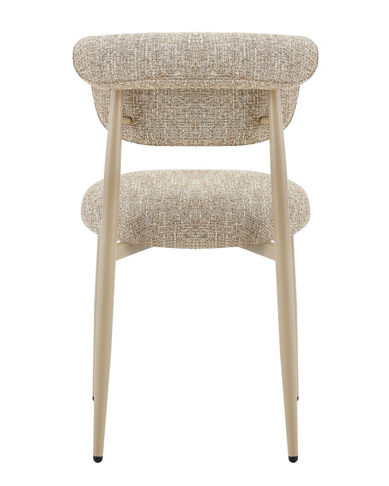 Chaise de salle à manger Japandi PERE Taupe Ivoire