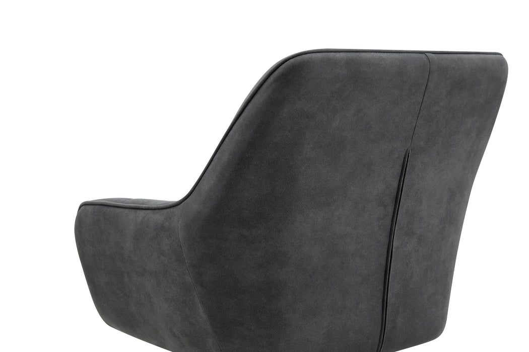 Chaise de Salle à Manger Niort Cuir Anthracite