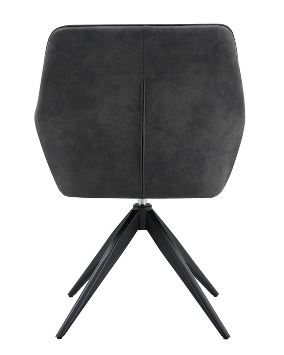 Chaise de Salle à Manger Niort Cuir Anthracite