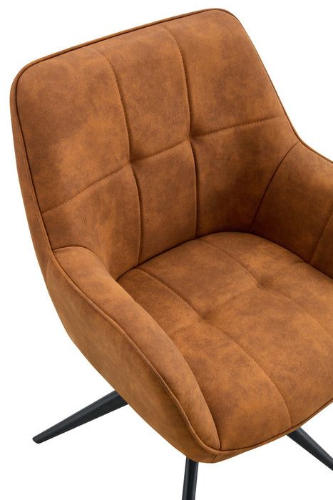 Eetkamerstoel Niort Leer Cognac