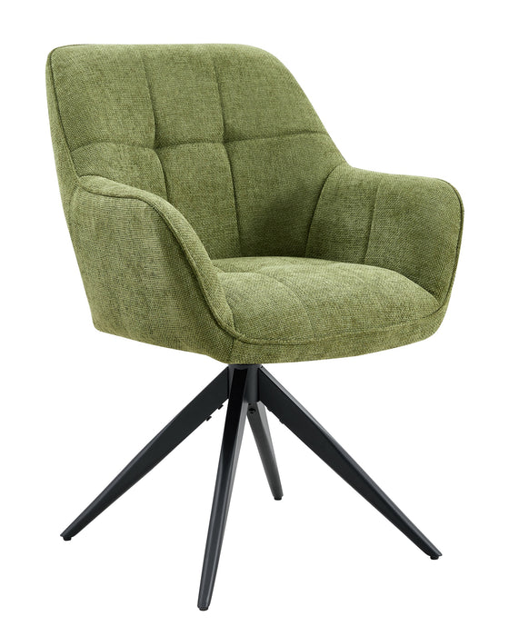 Eetkamerstoel Niort Linnen Smaragdgroen