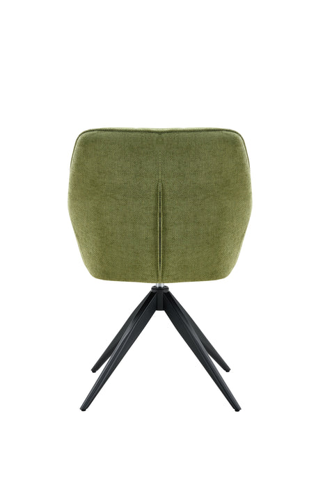 Eetkamerstoel Niort Linnen Smaragdgroen