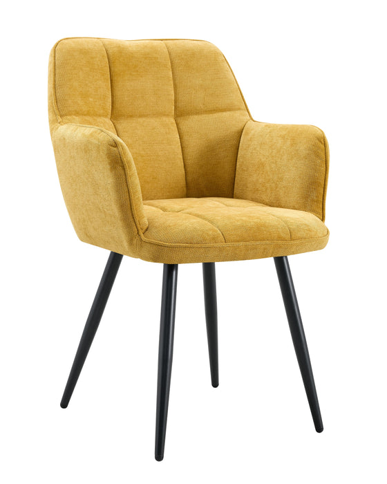 Eetkamerstoel Dole Linnen Okergeel