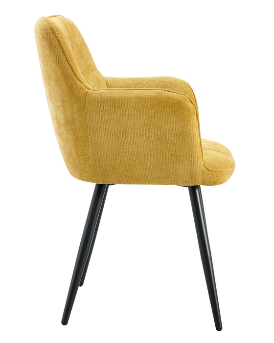 Eetkamerstoel Dole Linnen Okergeel