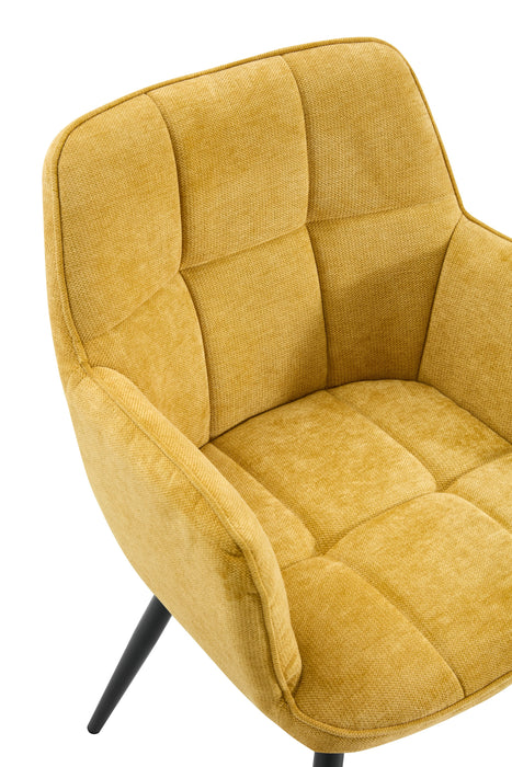 Eetkamerstoel Dole Linnen Okergeel