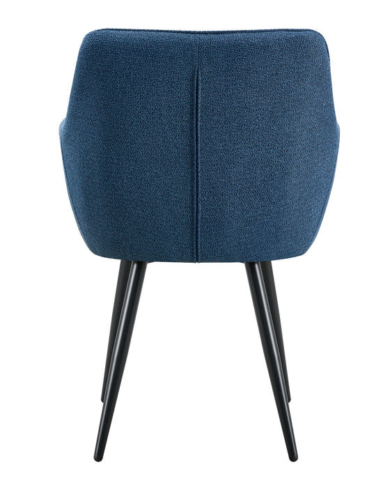 Chaise de salle à manger Dole Bouclé Bleu