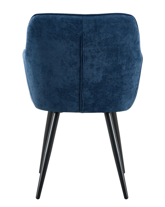 Chaise de salle à manger Dole Lin Bleu Foncé