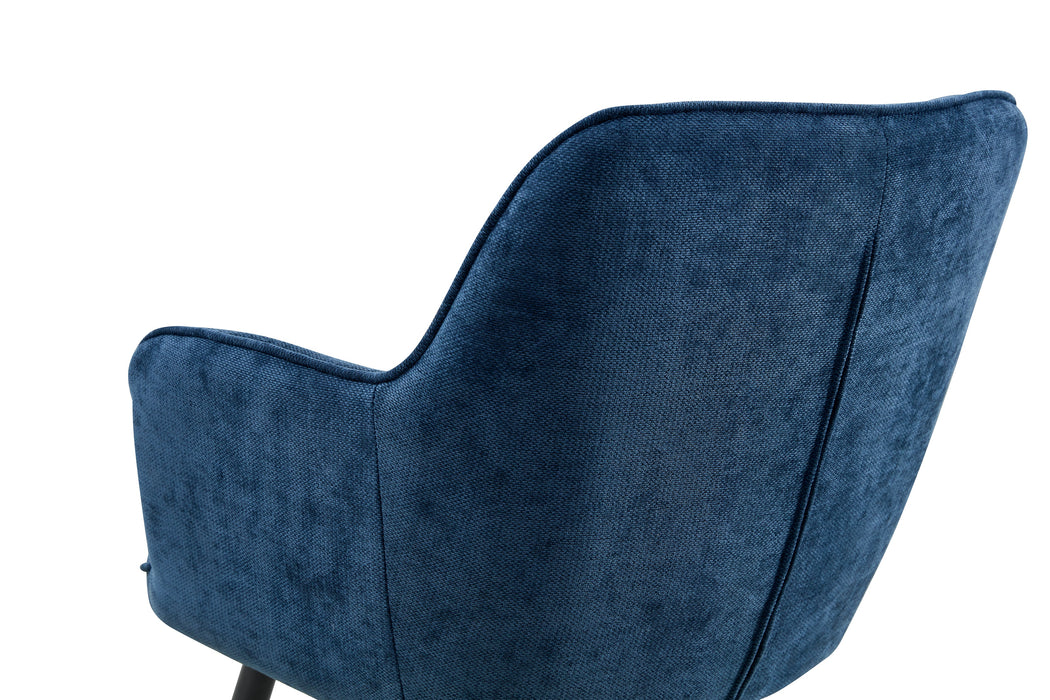 Chaise de salle à manger Dole Lin Bleu Foncé