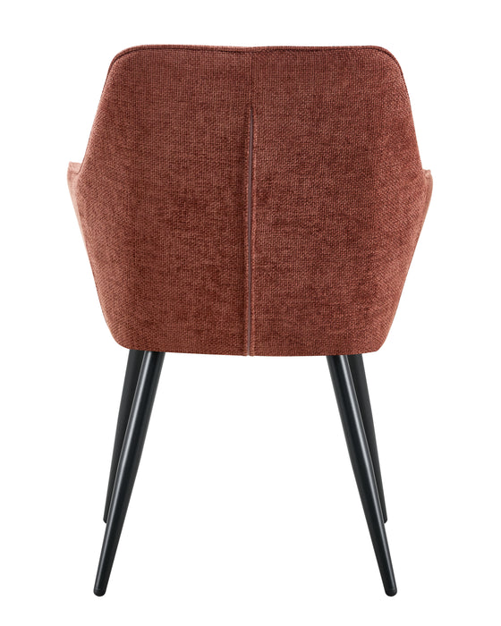 Chaise de salle à manger AUTIEN Lin Bordeaux