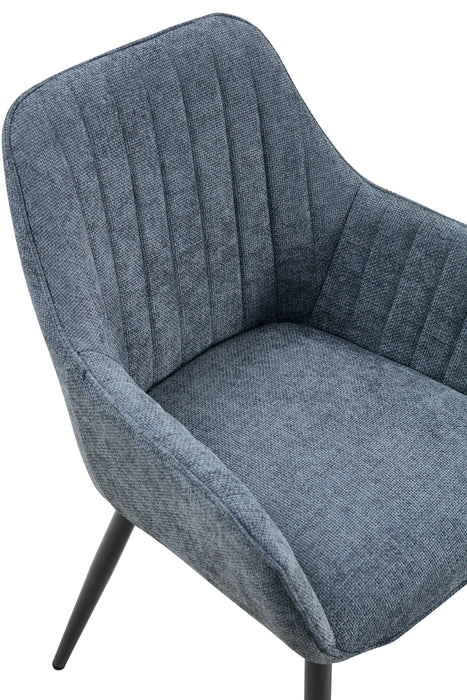 Chaise de salle à manger AUTIEN Lin Bleu