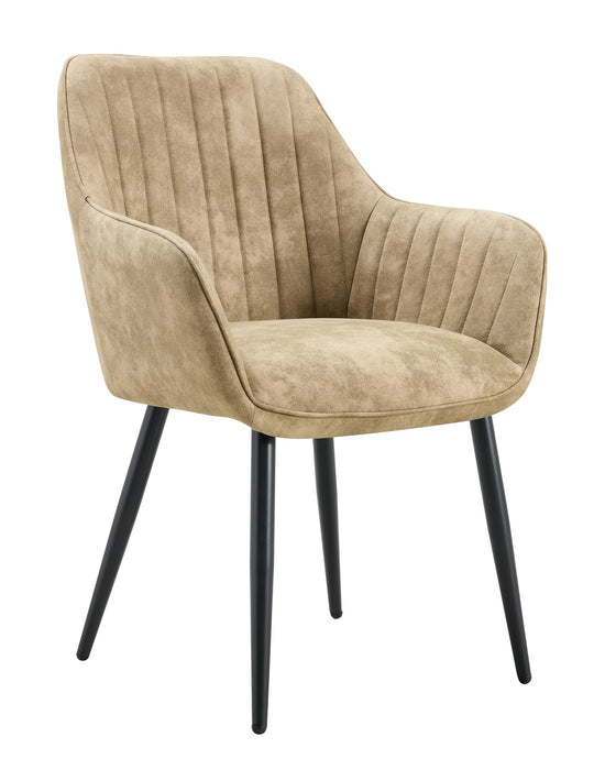 Chaise de salle à manger AUTIEN Microfibre Cuir Stone