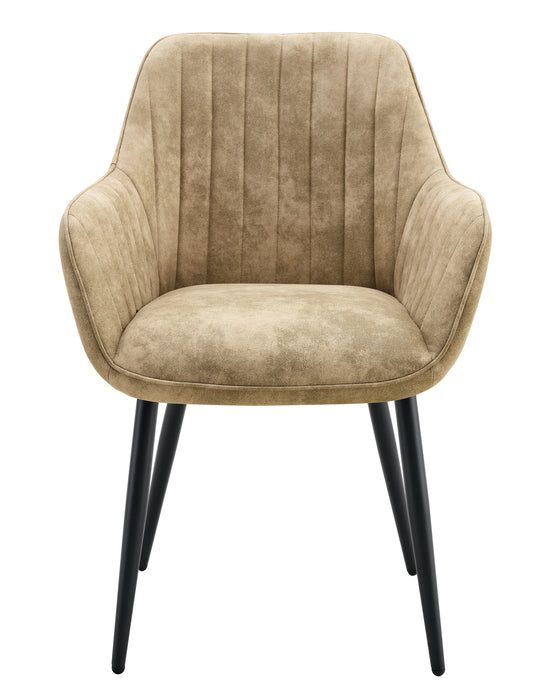 Chaise de salle à manger AUTIEN Microfibre Cuir Stone