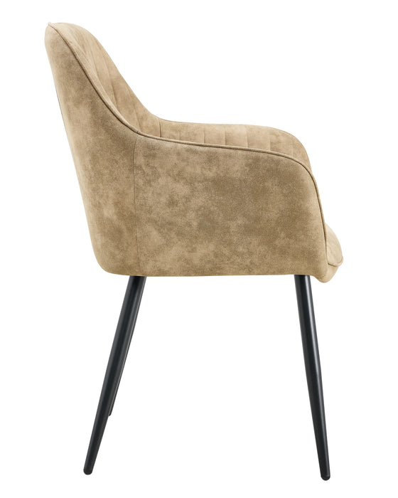 Chaise de salle à manger AUTIEN Microfibre Cuir Stone