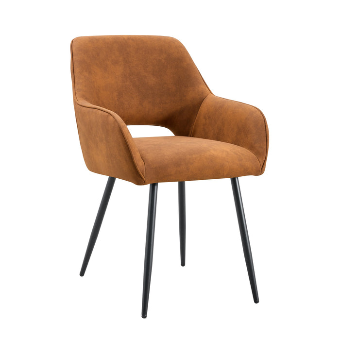 Eetkamerstoel Origny Leer Cognac