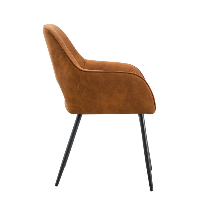 Eetkamerstoel Origny Leer Cognac