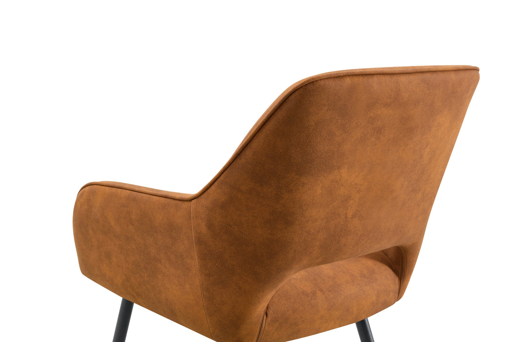 Eetkamerstoel Origny Leer Cognac