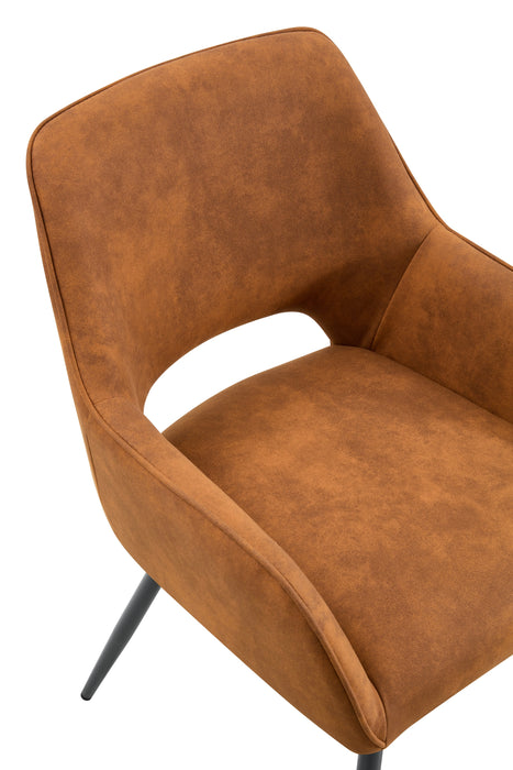 Eetkamerstoel Origny Leer Cognac