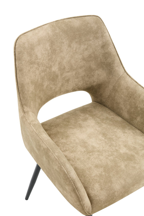 Chaise de Salle à Manger Origny Cuir Taupe