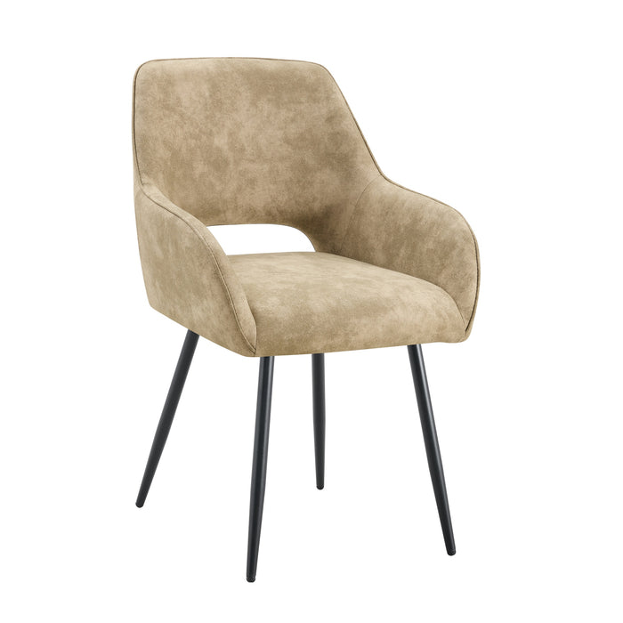 Chaise de Salle à Manger Origny Cuir Taupe