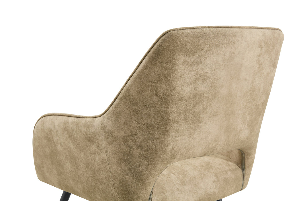 Chaise de Salle à Manger Origny Cuir Taupe