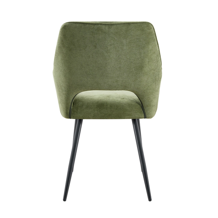 Eetkamerstoel Origny Linnen Smaragdgroen
