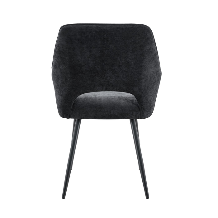 Eetkamerstoel Origny Linnen Zwart