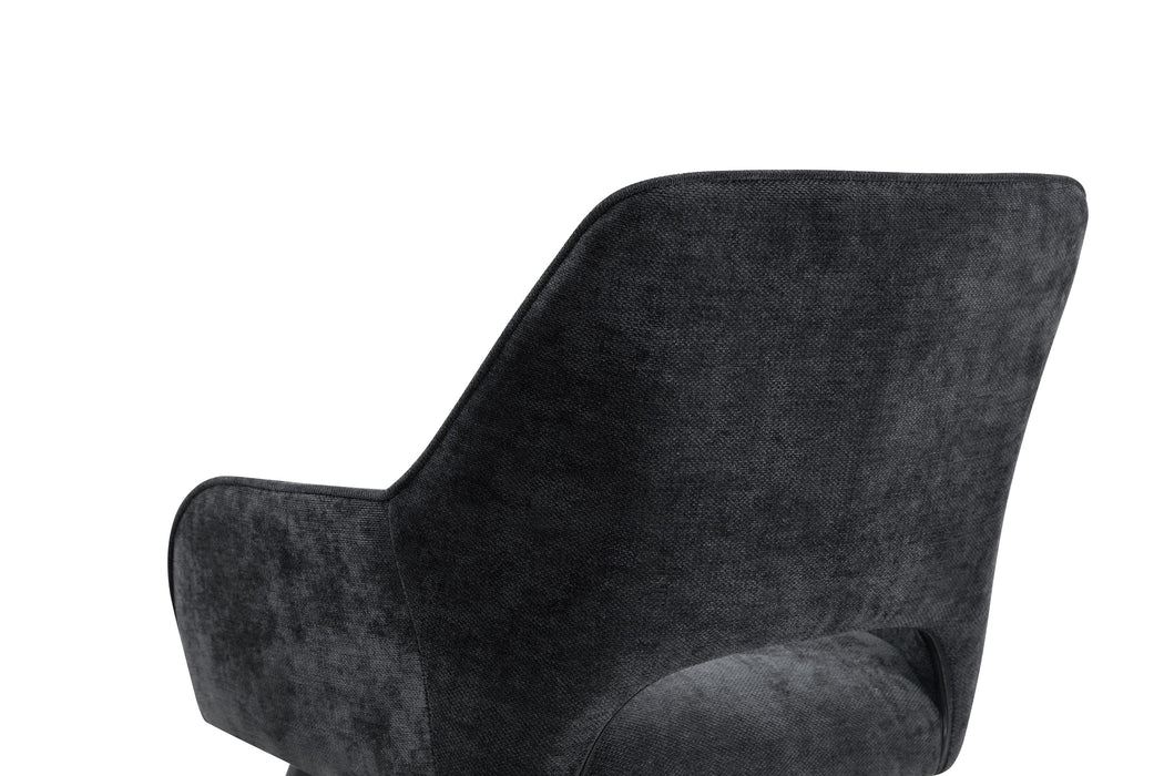 Eetkamerstoel Origny Linnen Zwart