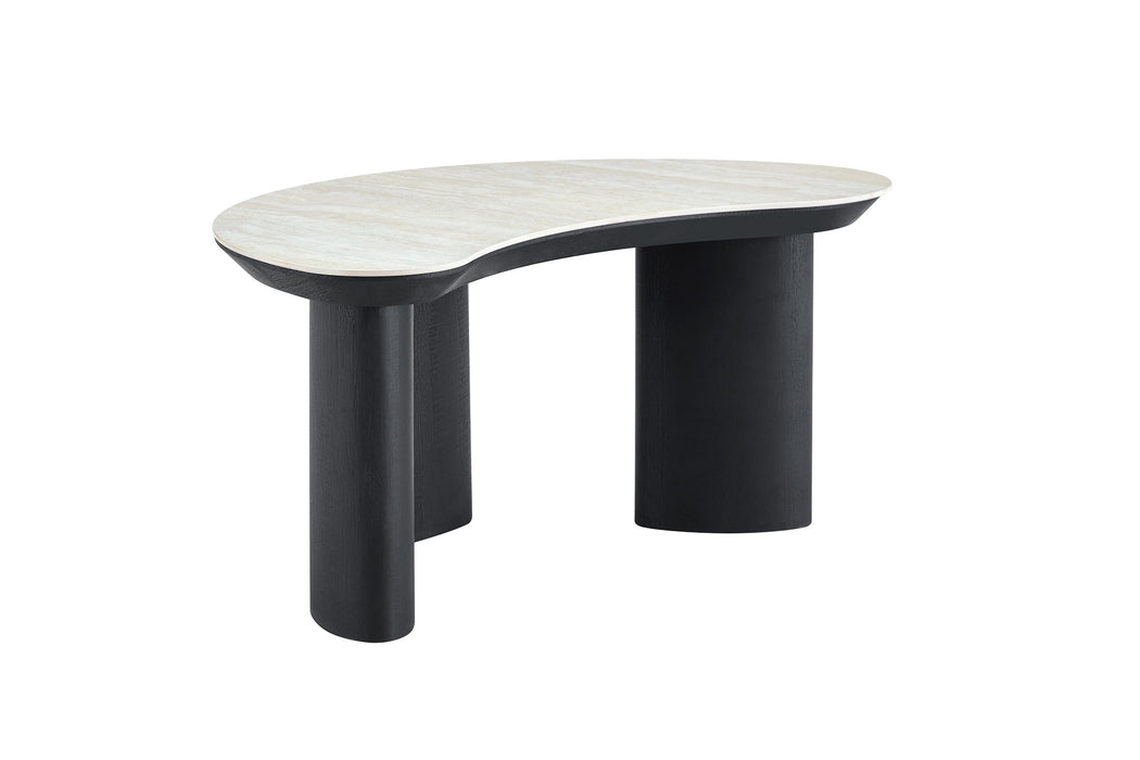 2IN1 set Salontafel CHERON Organisch Keramiek Creme